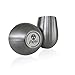 Potree Stainless Steel Insulated Stemless Wine Glass Unbreakable Set of 2 Cups