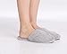 Pembrook Ladies Slippers with Memory Foam - Gray - L/XL (9-10.5) - Fuzzy Soft Coral Fleece with non skid sole - Great Plush Slip On House Slippers for adults, women, girls