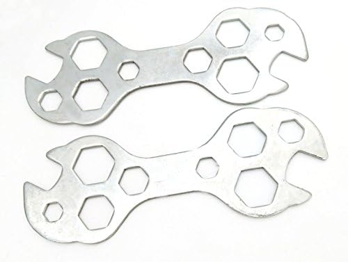 LONGKER 2 Pieces Cycle Bike Multi Purpose Hexagon Wrench Compact Repair Tool Kit Hex Spanner