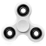CASOFU Tri-Spinner Fidget Spinner Toy Stress Reducer Ceramic Bearing, Perfect for ADD, ADHD, Anxiety and Autism, Adult Children, White - D