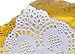 Gold Foil Rectangle Lace Paper Doilies Cake Packaging Golden Paper Mat Doily 15.7X11.8 Inch (100 pcs)