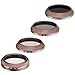 Neewer 4 Pieces Filter Kit for the DJI X4S Camera (Inspire 2), Includes: CPL, ND4, ND8 and ND16 Filter, Made of Optical Glass, Aluminum Alloy Frame (Gold)