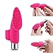 Powerful Bullet Vibrator with 3 Silicone Finger Sleeves, Adorime Rechargeable Clitoral Stimulation Vibrating Sex Toys for Women, Mini Clit Anal Stimulator Massager for Sex for Foreplay