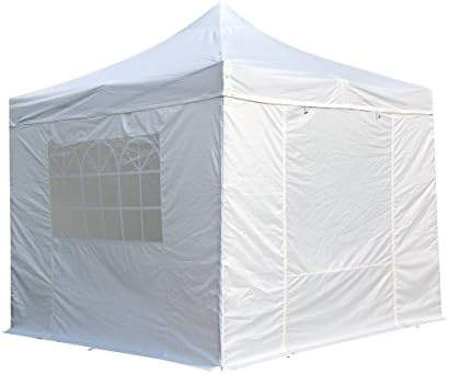 All Seasons Gazebos 3x3m Heavy Duty Fully Waterproof Pop up Gazebo With 4 Side Walls and Accessory Pack - Cream - Image 3