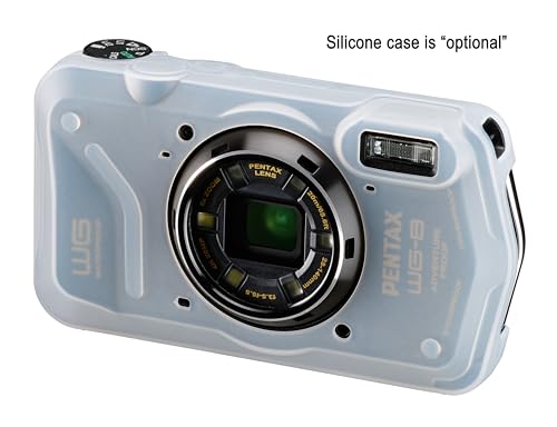 PENTAX WG-8 Black All-Weather Adventure Camera, Featuring Outstanding Waterproof, dustproof, Shock-Resistant Performance, Multi-Application Ring Light for Macro Photography and Webcam Function
