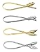 Belts for Women,Gellwhu 4pcs Women's Metal Leaf Stretchy Elastic Belts Dress Belt
