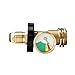 MYSWEETY [Upgraded Version] Propane Gas Guage Meter, Tank Leak Detector POL Convents Universal for QCC1/Type1 Propane Tank Cylinders Gas Pressure Meter-100% Solid Brass Heavy-Duty