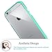 iPhone 6S plus Case,iPhone 6 plus Case, by Ailun,Injected&Sealed Bumper,Ultra Clear,Shock-Absorption,Anti-Scratch&Fingerprint Back Cover,Siania Retail Package[Mint Green]
