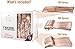 300 Pieces Premium Rose Gold Plastic Silverware from Royal Party | Disposable Heavyweight Plastic Cutlery | Full Length Flatware Set - Includes 100 Forks, 100 Spoons, 100 Knives.