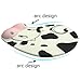 Onwon Cartoon Wrist Protected Personalized Computer Decoration,Ergonomic Design Memory Foam, Gel Mouse Pad/Wrist Rest(Cow Style)