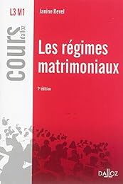 Les  régimes matrimoniaux