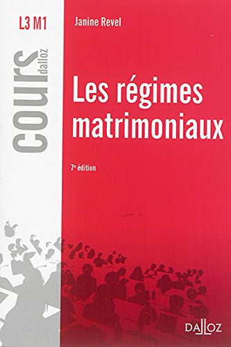 Les  régimes matrimoniaux