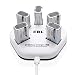 EBL 9V Rechargeable Batteries Lithium ion 9V 600mAh Batteries 600mAh (5 Packs) with 5 Bay 9V Battery Charger 2A Input for Smoke Alarm Detectors