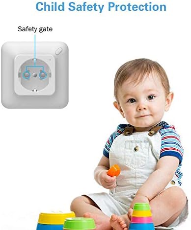 Szshining   Enchufe inteligente Mini WiFi Smart Plug controlado de forma remota con Alexa y Google Home blanco con temporizador sin concentrador compatible solo con la red de 24 GHz