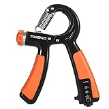 TOMSHOO Hand Griper Strengthener Hand Strength Trainer Exerciser Gripper Adjustable Resistance 22-88 Lbs Update With Counter