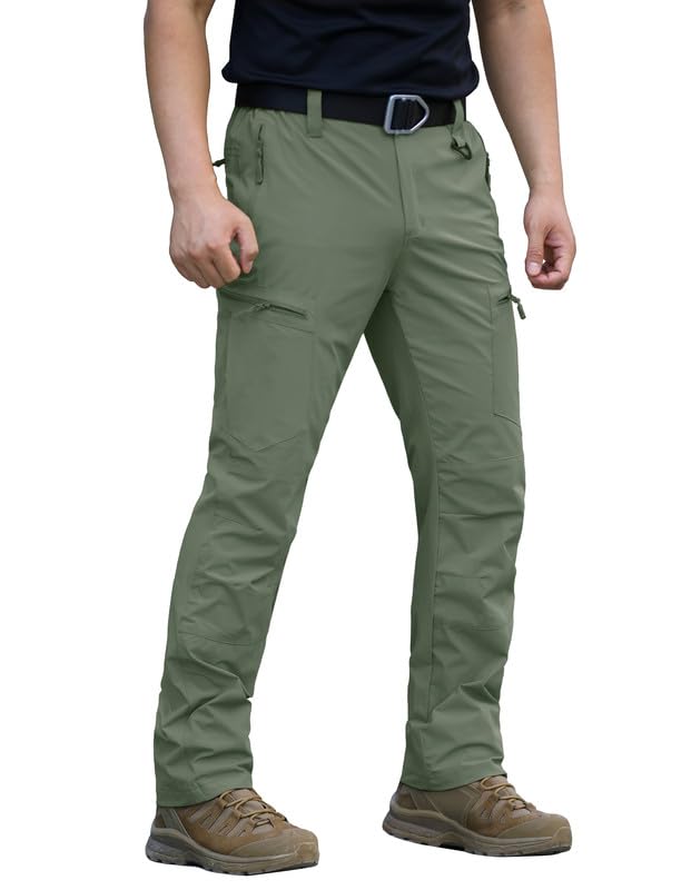 NAVEKULL Men's Lightweight Hiking Pants Quick Dry Stretch Fishing
