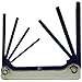 EKLIND 22571 Classic Steel Handle Fold-up TORX star Key - 7pc set T10-T40