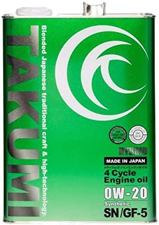Takumiモーターオイル エンジンオイル 0w 4l 4輪ガソリン車専用 化学合成油 現代