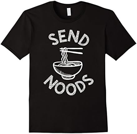 Men's Send Noods T-shirt Cup Noodles For Being Home Alone tee XL Black
