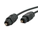 StarTech.com 6 ft. (1.8 m) Digital Optical Audio Cable - Toslink Digital Optical SPDIF - Ultra-Thin - Male/Male - Optical Audio Cable (THINTOS6)