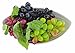 JEDFORE 4 Bunches of Artificial Black,Red, Green and Purple Grapes Fake Fruit Home House Kitchen Party Wedding Decoration Photography - 4 Colors