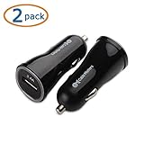 Cable Matters (2-Pack) 12W/2.4A USB Car Charger in Black