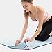 DMASUN Yoga Silicone Yoga Towel, Sports Yoga, Traditional Yoga, hot Yoga, Pilates Perfect Choice, Unique Corner Bag Design (72″x26″ Light Blue)thumb 2