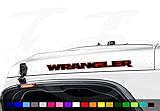 Jeep Wrangler WRANGLER 2 color Vinyl Hood Decal Emblem 1 pair