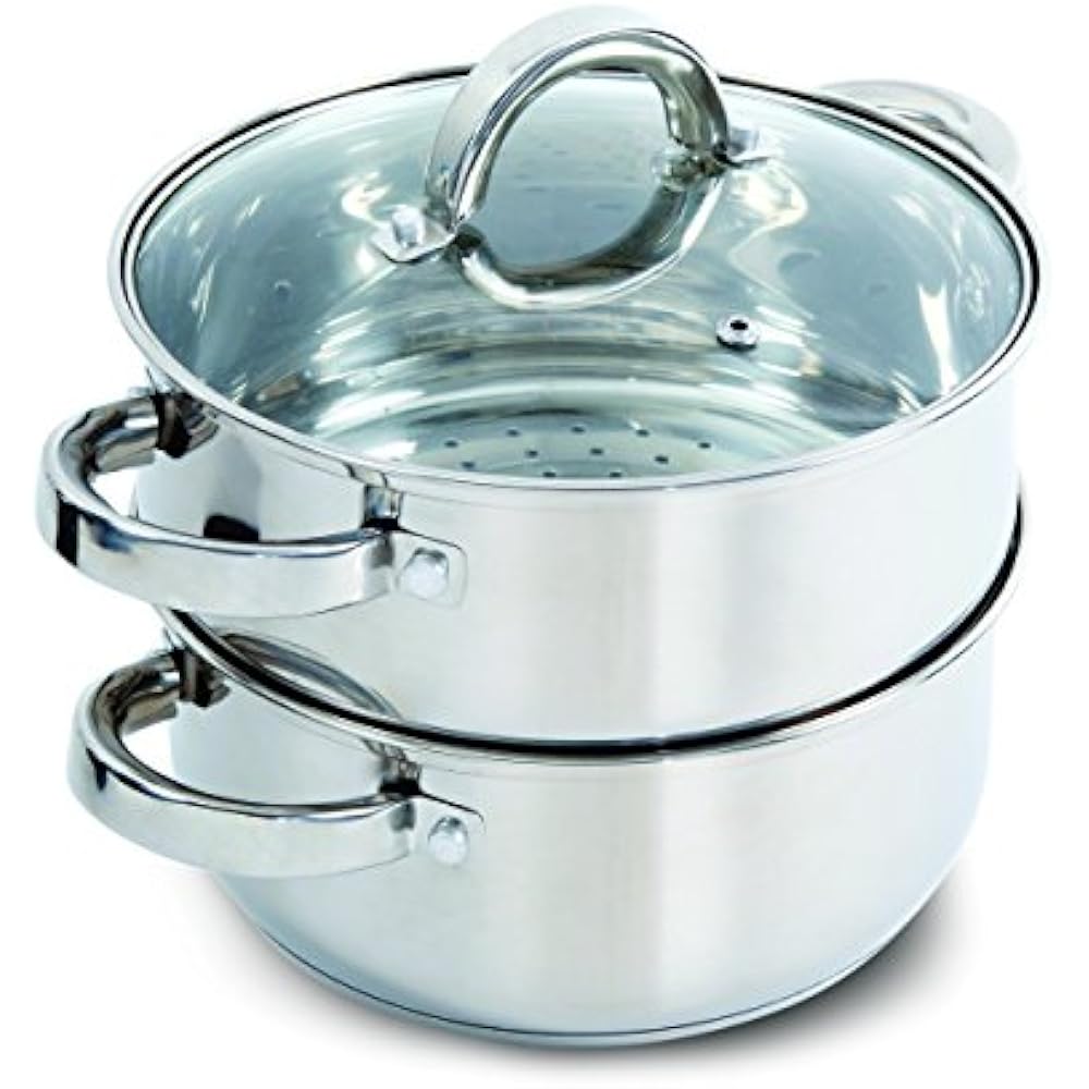 Oster Hali Steamer Set With Lid For Stovetop Use Stainless Steel Free