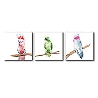 signwin-3 Piece Canvas Wall Art-Colored Animals-Canvas Prints Home Artwork Decoration for Living Room,Bedroom - 12