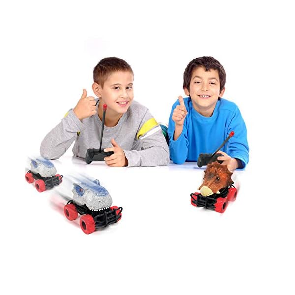 Remote Control Dinosaurs Car Toys with Lights 1:34 Scale - Best Gift Toy for Kids