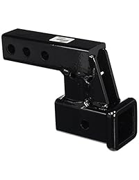Meyer FHK45054 extensión de receptor de enganche con sistema de subida bajada de 4 pulgadas, negra