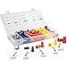 XtremepowerUS 158-Pieces Electrical Wire Connection Screw Twist Connector Cap w/Spring Insert Assortment Kit with Case