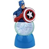 Westland Giftware Sparkler Water Globe Figurine, 35mm, Marvel Comics Captain America