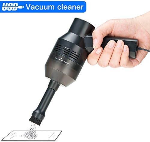 Mini Duster Cleaner Vacuum, Lychee USB Powered Keyboard Cleaner, Portable Powerful Vacuum for Hair, Dust, Confetti, Crumbs Deep Cleaning, PC Notebook Laptop Keyboard Car Interior Dust Collector