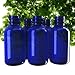 8oz Cobalt Blue Glass Bottles With Trigger Sprayer Perfect For Essential Oil Blends, Cleaning Spray Bottle Glass, Boston Round Glass 8 oz Spray Essential Oils Blue Empty 100%