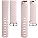 Wepro Bands Replacement Compatible Fitbit Charge 3 for Women Men Small, 3 Pack Sports Watch Band Strap Waterproof Wristband for Fitbit Charge 3 & Charge 3 SE Tracker, Pink Sand, Cream Yellow, Aqua