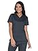 Scrubs for Women Workwear Core Stretch V-Neck Top, Soft Brushed Twill Plus Size WW630, 3XL, Black