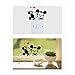 Efivs Arts 7 Pcs Cute Animals Removable Creative Light Switch Decals Bedroom Wall Laptop Stickers,Black