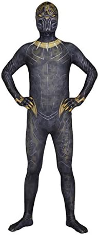 Xairx Unisex Adult Costume Party Dress up Onesie Pretend Play Panther Bodysuit,M