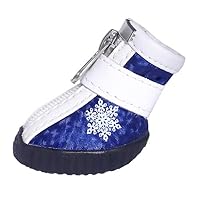 YangMi Rain Boots- Pet Waterproof Non-Slip Wear-Resistant Rain Boots, Home Spring Small Dog Foot Cover (Color : Blue, Size : 5.8x4.5cm)