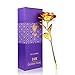 24K Golden Rose, ALLOMN Artificial Rose Flower Gifts for Her with Luxury Gift Box Great Gift Idea for Valentine's Day, Mother's Day, Birthday, Anniversary (Gold)