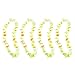 Hawaiian Ruffled Simulated Colorful Luau Silk Flower Leis Necklaces for Tropical Island Beach Theme Party Event, Birthday Supplies, Costume (50 Pack)