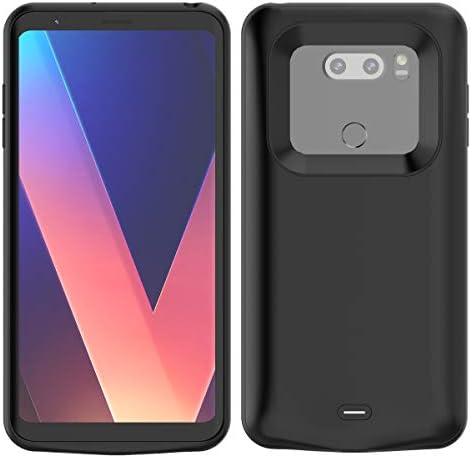 Promama LG V30 4200mAh Battery Case Cellphone Case Extended Battery Case High Capacity for LG V30 4200mAh External Juice Charger Case (Black)