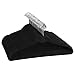 SONGMICS Hangers 50 Pack, Velvet Cascade Hangers, Non Slip, 0.18 lb per Hanger, Durable, 0.2 Inch Thickness Space Saving, 360° Rotating Hooks, Black UCRF50B