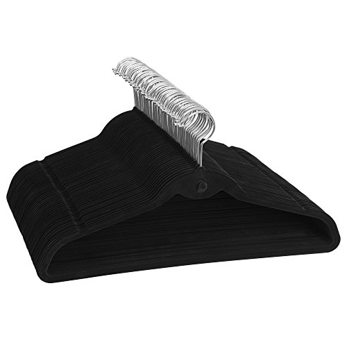 SONGMICS Hangers 50 Pack, Velvet Cascade Hangers - Non slip, 0.18 Lbs per hanger - durable, 1/4