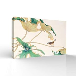 Wall26-Canvas Wall Art-Classcial Flower and Bird Painting-Giclee Painting Wall Art for Bedroom Living Room Home Decoration - 12x18 inches