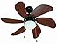 Ventilateur De Plafond FARO BARCELONA Chicago Noir - 3 Vitesses, Télécommande, Ampoule E27 Incluse