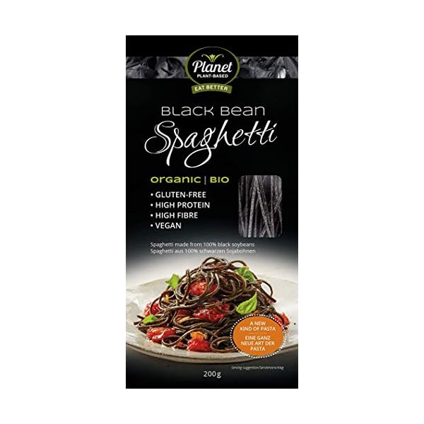 Planet Plant-Based Protein Nudeln Bio Schwarze Bohnen Spaghetti (200 g) / Black Bean Spaghetti ...