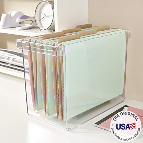 Hanging File Box (Clear) (10"H x 13.5"W x 7"D) Pricepulse